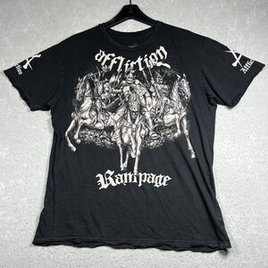 Affliction Signature Series T Shirt Mens XL Knights Jousting Graphic Tee Rampage
